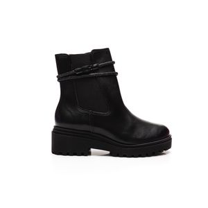 Bota Via Marte Coturno De Cano Curto Em Sintético Feminina 009-009-01 Preto
