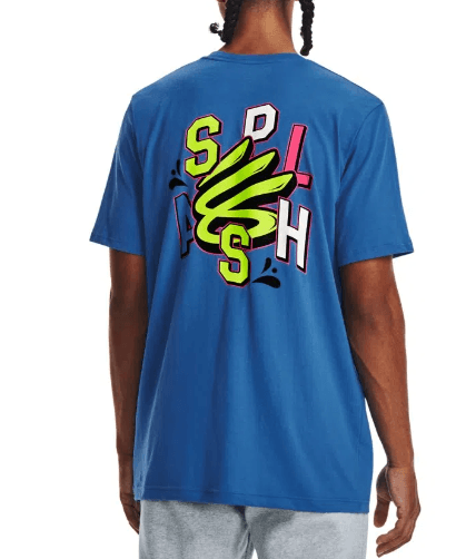 Camiseta-De-Treino-Masculina-Under-Armour-Curry-Splash-Party-1376803-Azul-