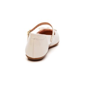 Sapatilha Molekinha Juvenil Menina Laço 2083.1131 Off-White