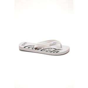 Chinelo Coca Cola  Shoes Spencerian Crop 2 Masculino Cc4256 Branco