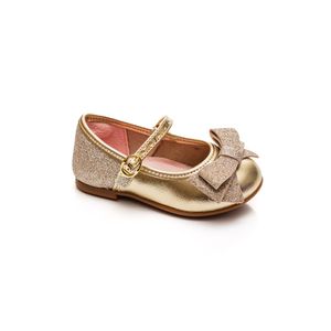 Sapatilha Molekinha Brilho Infantil Menina  2106.1043 Ouro