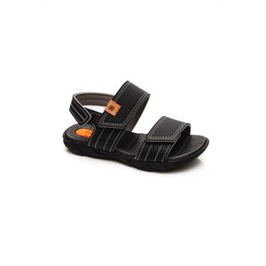 Sandália Molekinho Juvenil Menino Velcro  2400.355 Preto