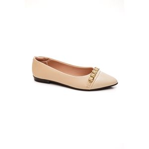 Sapatilha Beira Rio De Bico Fino Feminina Napa Sardenha 4136.1106 Off-White