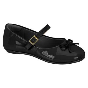 Sapatilha Molekinha Juvenil Menina Laço 2083.1131 Preto