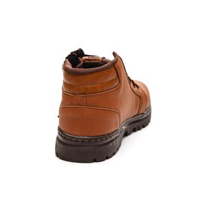 Bota Sport Fire Coturno Masculina Cano Curto Zíper 0101api Caramelo