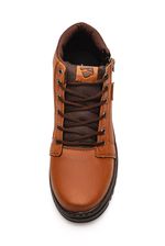 Bota Sport Fire Coturno Masculina Cano Curto Zíper 0101api Caramelo