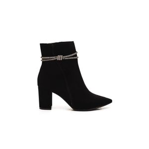 Bota Via Marte  Em Nobuck Feminina Cano Curto 032-005 Preto