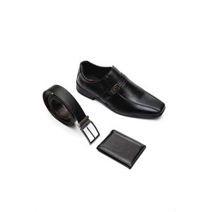 Kit West Line Sapato Cinto E Carteira Masculino 1803 Preto