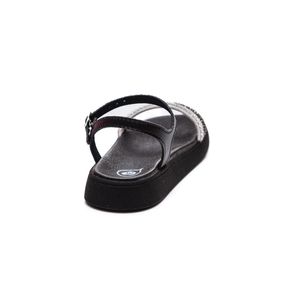 Sandalia Molekinha  Papete Infantil Menina Cm Strass 2358.104 Preto
