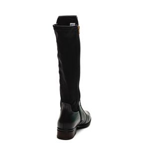 Bota Montaria Pegada Feminina Cano Alto Em Couro Diana 282063 Preto