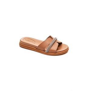 Chinelo Beira Rio Rasteira Feminina Napa Turim 8528.100 Nude