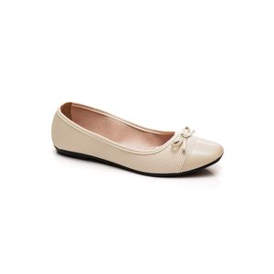 Sapatilha Moleca Feminina Napa Canelada 5729.110 Off-White