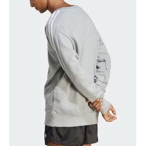 Blusão Adidas Moletinho Essentials 3-Stripes Masculino Ic9319 Cinza