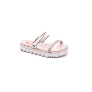 Chinelo Molekinha Papete Infantil Menina 2305.1560 Prata