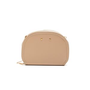 Bolsa Luxcel Redonda Transversal Feminina Bg72682 Off-White