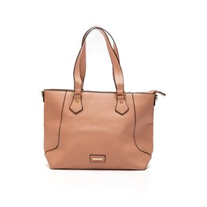 Bolsa Luxcel Feminina Tote Bag Alça Dupla Bg72707 Nude