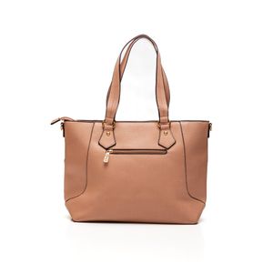 Bolsa Luxcel Feminina Tote Bag Alça Dupla Bg72707 Nude