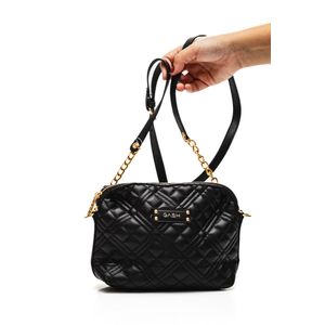 Bolsa Luxcel Feminina Alça De Corrente Bg72740 Preto