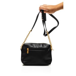 Bolsa Luxcel Feminina Alça De Corrente Bg72740 Preto