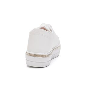 Tênis Sophia Almeida Casual Feminino Strass 69328man Branco