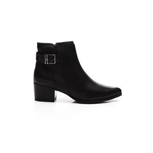 Bota Bottero Cano Curto Feminina Couro 349306 Preto