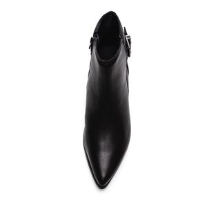 Bota Bottero Cano Curto Feminina Couro 349306 Preto