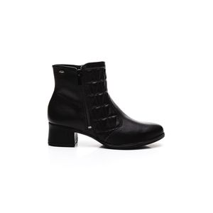 Bota Dakota Cano Curto Feminina Zíper Da312-01 Preto
