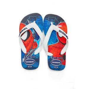 Chinelo De Dedo Havaianas Juvenil Menino Marvel Branco