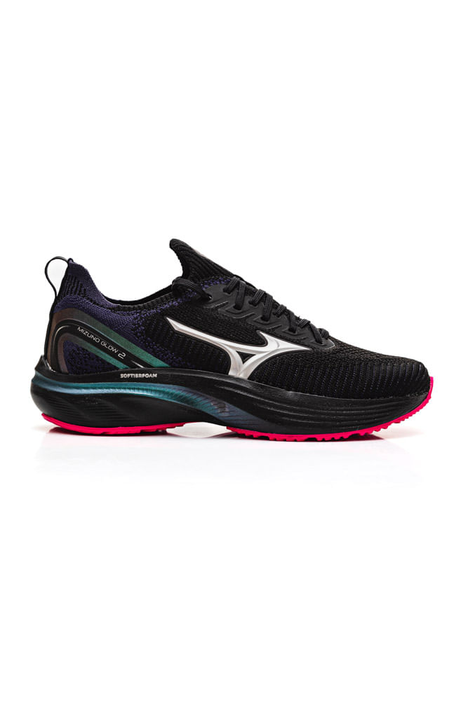 Tenis de corrida preto shops feminino