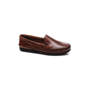 Sapato Serafim Mocassim Masculino Couro 400new Castanho