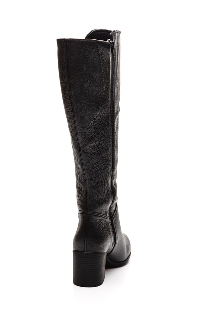 Bota-Bottero-Cano-Longo-Feminina-Couro-Burnish-Wood-34690-Preto