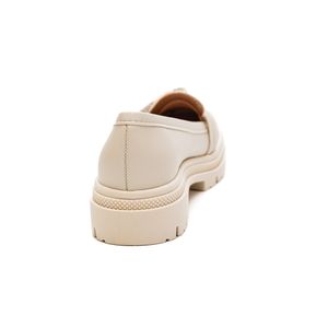 Sapato Moleca  Mocassim Tratorado Feminino 5775.107 Off-White