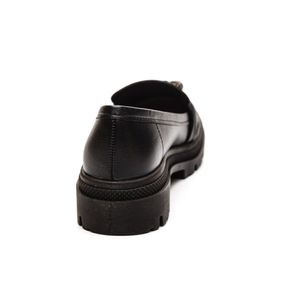 Sapato Moleca  Mocassim Tratorado Feminino 5775.107 Preto