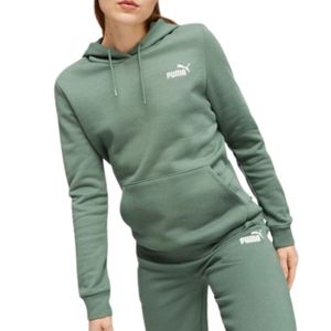 Blusão Puma Ess+ Embroidery Feminino Com Capuz  670004 44 Verde