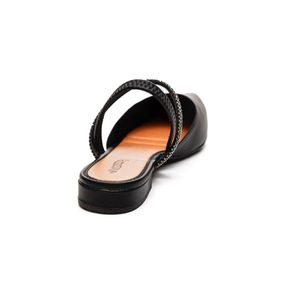 Sapatilha Mississipi Slingback Feminina Com Strass Mi752-03 Preto