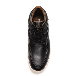 Tênis Pegada Cano Alto Masculino Couro 110408 Preto