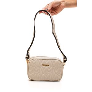 Bolsa Via Marte Tiracolo Feminina Pequena Matelassê B2-501-01 Off-White