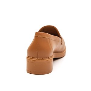 Sapato Via Marte Mocassim Feminino Brilho 011-001 Bege