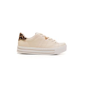 Tênis Via Marte Feminino Dia A Dia Flatform 010-002-01 Off-White