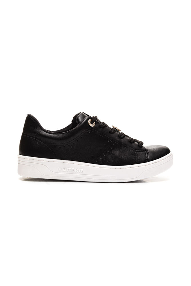 Tenis-Via-Marte-Casual-Feminino-Glitter-020-003-Preto