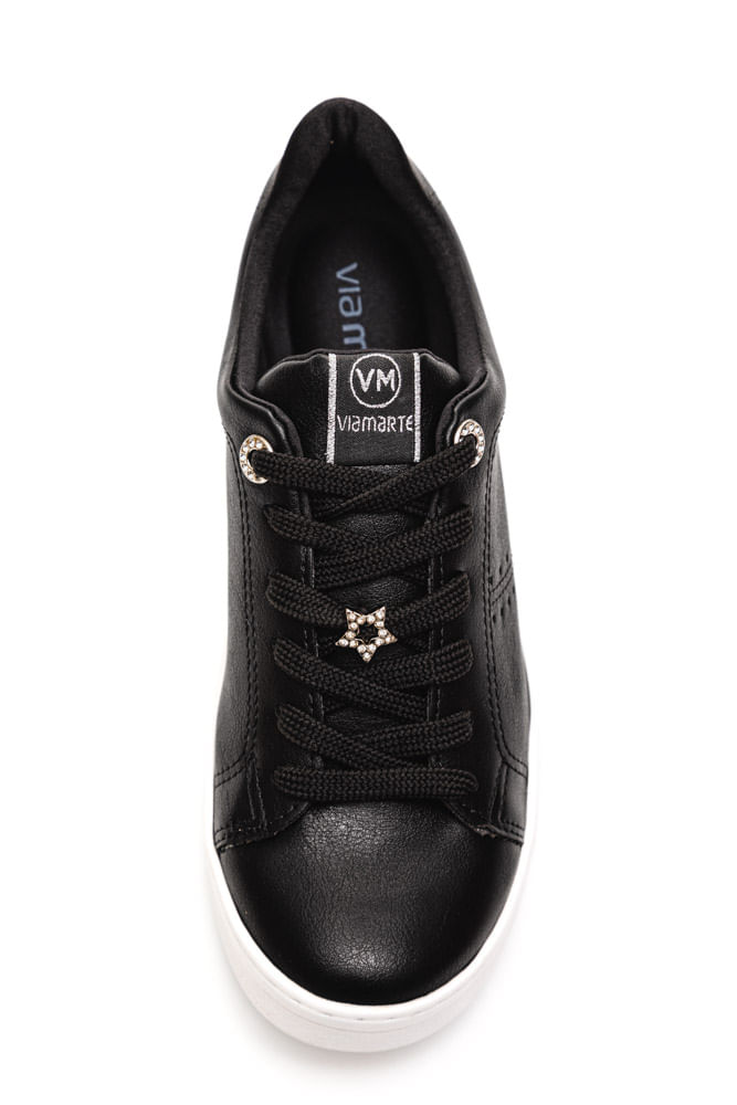 Tenis-Via-Marte-Casual-Feminino-Glitter-020-003-Preto