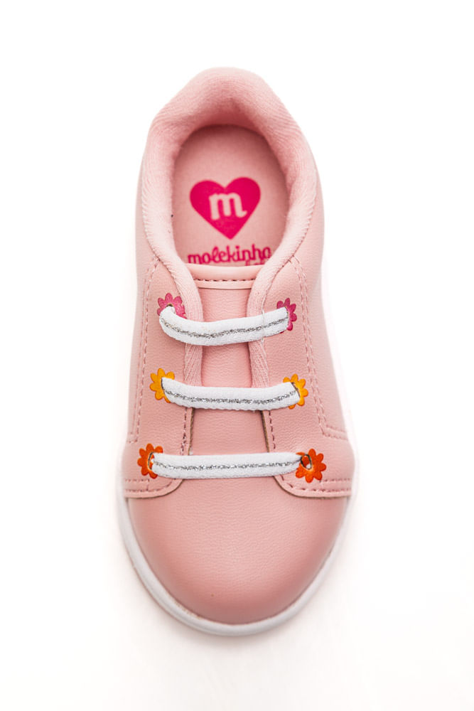 Tenis-Molekinha-Bebe-Casual-Florzinhas-2728.107-Rosa