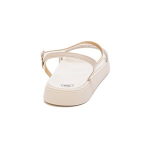 Sandalia Molekinha  Papete Infantil Menina Cm Strass 2358.104 Off-White