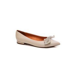 Sapatilha Vizzano De Bico Fino Feminina Strass 1206.298 Cinza