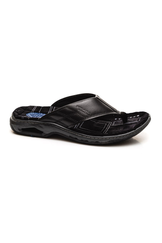 Chinelo-Pegada-Masculino-Couro-Preto