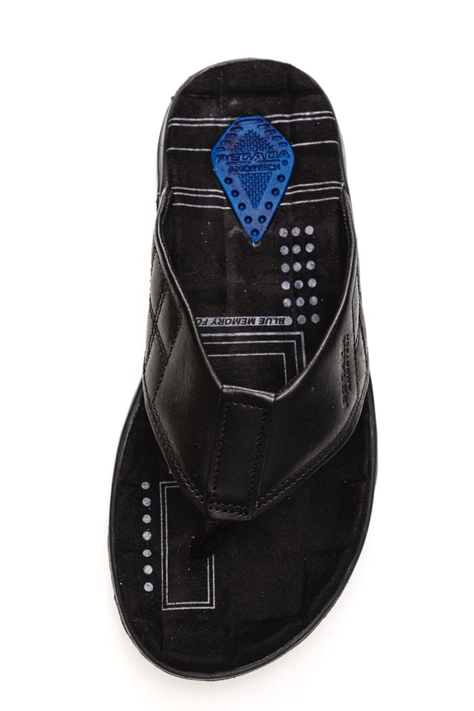 Chinelo-Pegada-Masculino-Couro-Preto