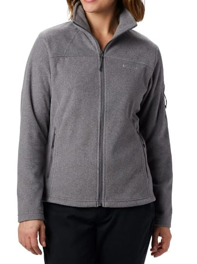 Jaqueta-Fleece-Columbia-Feminina-Fast-Trek-Ii---1465351-Cinza