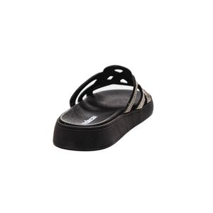 Chinelo Moleca Rasteira Feminina Strass 5469.134 Preto