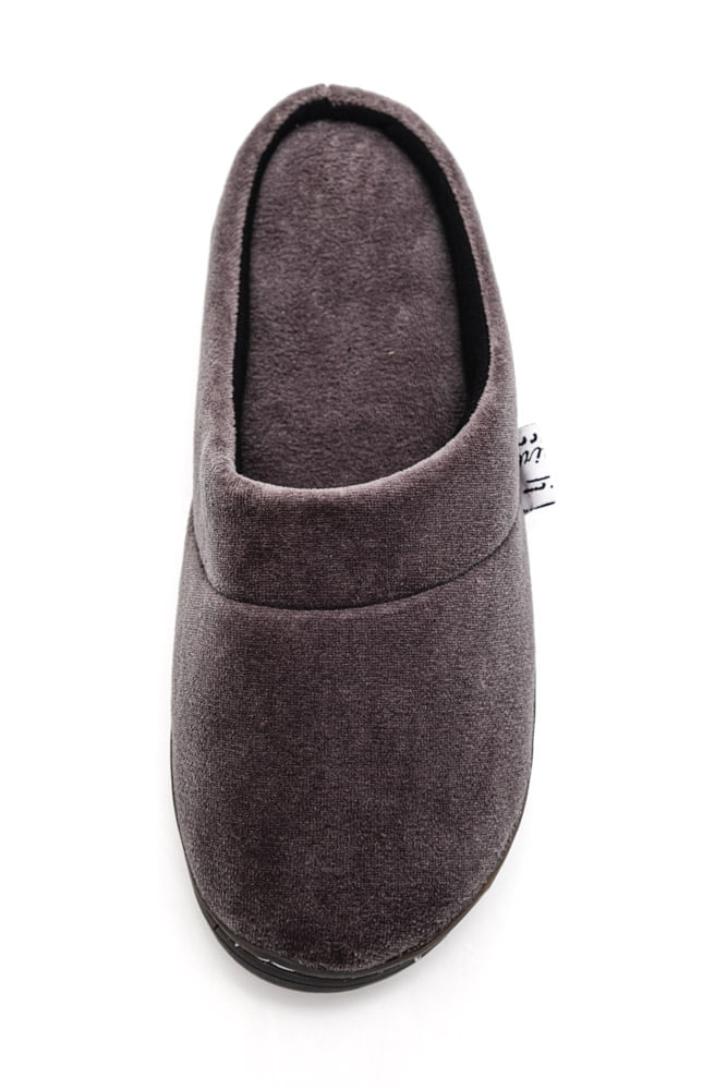 Pantufa-Vairelli-Chinelo-De-Quarto-Masculina-Em-Plush-600324-Chumbo