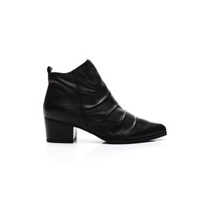 Bota Bottero Cano Curto Feminina Couro 349308 Preto
